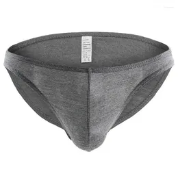 Underpants Man Ultra Low Waist Briefs Modal U-Convex Crotch Bulge Pouch Underwear Outdoor Chasity Lingerie Tight Single Style