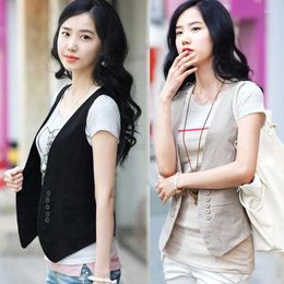 Women's Vests MS Spring Korean All-match Slim Suit Vest / Small Dress Female