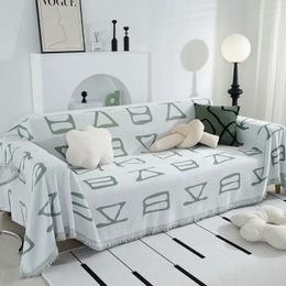 Chair Covers Chenille Sofa Cloth Towel With Word Pattern Non-Slip Full Cover Slipcover Blanket Modern Universal 1 2 3 4 Seaters