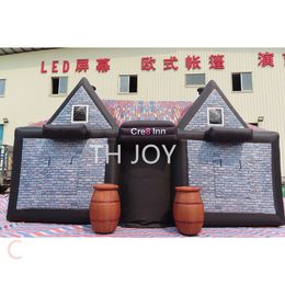 outdoor activities 10x5x5mH (33x16.5x16.5ft) serving bar Inflatable Pub Tent Irish bar inn house inflatable nightclub for party
