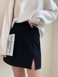 Skirts Skirts Short Skirt Female Korean Version Of The High-waisted Thin All-match A-line Autumn And Winter Package Hip