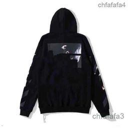 Mens Hoodies Sweatshirts Off Style Trendy Fashion Sweater Painted Arrow Crow Stripe Loose Hoodie and Womens t Shirts Offs White Hot Ay Mz Omvb P44X