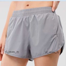 Lulumelons Short Fashion Lulu Womens Yoga Shorts Fit Zipper Pocket High Rise Quick Dry Lulus Lemon Women Train Short Loose Style Breathable Gym Quality 5234