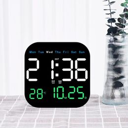 Wall Clocks Large Display Digital Clock With Remote Control LED For Living Room Kitchen Bedroom Office
