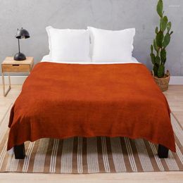 Blankets Burnt Orange Throw Blanket Luxury Designer Crochet Knitted