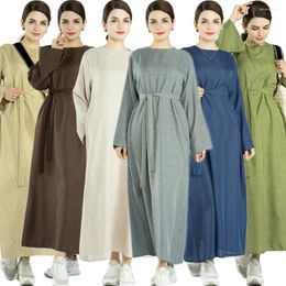 Ethnic Clothing Ramadan Eid Abaya Dubai Turkey Kaftan Women Muslim Maxi Dress Modest Abayas Islamic Arabic Female Gown Jalabiya Clothes