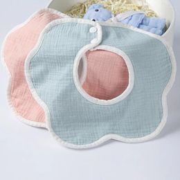 Hair Accessories 10pcs/lot Borns Solid Colour Cotton Thickened Bibs Baby Dining Dustproof Towel Burp Cloth Feeding Infant