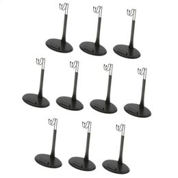 10Pcs Black 1/6 Scale 12inch Action Figures Dolls Dollhouse Display Stand Base Holder Adjustable Height 240123