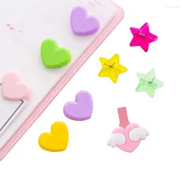 Party Decoration 10Pcs Cute Stars/Heart Clips Wedding Decor DIY Craft Arts Pegs Small Spring Clamps Memo Paper Po Pogallary
