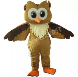 2024 New Brown Owl Mascot Costume Cartoon Character Outfits Suit Adults Size Outfit Birthday Christmas Carnival Fancy Dress For Men Women