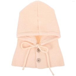 Berets Hat Knitted Warm Women Winters Korean Version One-piece Scarf Knitting Miss