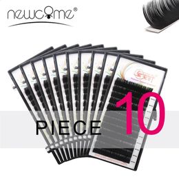 COME 10 Cases All Size Eyelashes Extensions Soft Eye Lashes BCD Curl Korea Silk Individual False Fake Eyelash Makeup Tools 240123