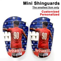 Children Adult Super Mini Shin Guards Personal Po Customization Football Sports Shinpads Customised kids Calf Leg Protector 240124