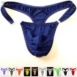 Briefs Panties 2019 hot M/L/XL Translucent Mens Nylon Thongs Men Sexy Button Bikini Gay G-string/Jocks/Tanga/T-back gay underwear YQ240215