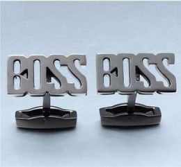 3 Colours BOSS Car Brand Cufflinks for Men Gun Metal Cuff links Button High Quality Man Jewellery Accessories7827728