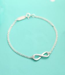 Charm Bracelets 2019 new 925 sterling silver bracelet female infinity eternal bracelet sterling silver hand Jewellery AZ5111178