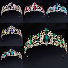 Hair Clips Elegant Flower Tiaras Headpiece Princess Crown For Bride Wedding Jewellery Bridal Headwear Prom Pageant Crowns