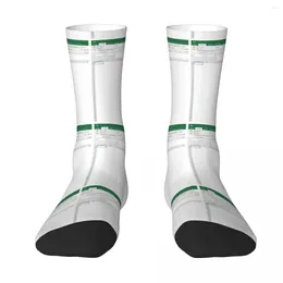 Men's Socks Excel Spreadsheet Harajuku High Quality Stockings All Season Long Accessories For Man's Woman's Christmas Gifts