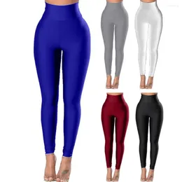 Women's Leggings Women Yoga Pants Solid Colour Hip Lift Skinny Trousers Spring Autumn Seamless Running Fitness Ankle Length Gym Clothes