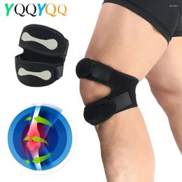 Knee Pads 1Pcs Patella Strap Pain Relief With 3D Silicone Adjustable Band Brace Stabiliser For Men & Women Running