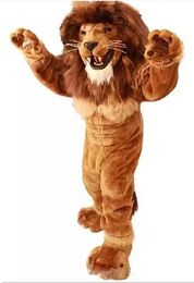 2024 Hot new friendly Lion Mascot Costume Adult Size Wild Animal Male Lion King Carnival Party