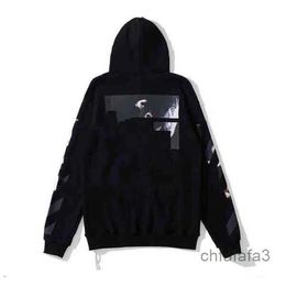 Mens Hoodies Sweatshirts Off Style Trendy Fashion Sweater Painted Arrow Crow Stripe Loose Hoodie and Womens t Shirts Offs White Hot Ay Mz W1W1 W1W1 SF6S