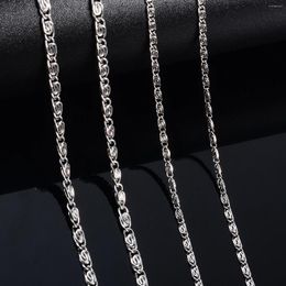 Chains Stainless Steel Paperclip Shape Link Chain Necklace 1.5mm 2mm For Women Men Gold Silver Color Creative Hip Hop Choker Jewelry