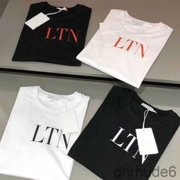 Mens T-shirts Round Neck Letters Printed t Shirt Tshirts Designer Italy Brand Summer Casual T-shirt for Womens Unisex 100% Cotton Tees Tops Shirts 11 Colors DHAJ