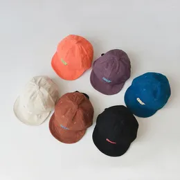 Ball Caps Spring Autumn Baby Hats Soft Brim Corduroy Baseball For Boys Girls Outdoor Visors Adjustable Accessories Kids Hat