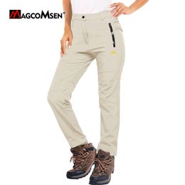 MAGCOMSEN Womens Snow Ski Pants Fleece Lined Waterproof Soft Shell Fall Winter Warm Hiking 240202