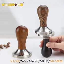 Coffee Tamper 51mm 53mm 58mm For Delonghi Breville Sage Portafilter Stainless Steel Barista Accessories Espresso Maker Tools 240130