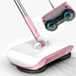 Broom Hand Push Vacuum Cleaner Floor Home Kitchen Sweeper Mop Sweeping Machine Magic Handle Household Lazy Drop Carpet 240123