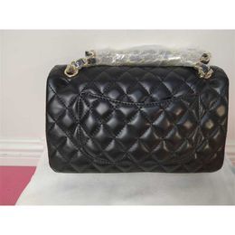 Gold 5a Silver Designer Bag Cowhide Top Custom Chain Luxury Brand or Handbag Leather Slant Shoulder 2.55cm Black Pink and White Bags