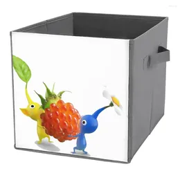 Storage Bags Yellow And Blue Pikmin For Sale Folding Box Bins Multifunctional Creative Of Pet Toys Lifting Hand Can B