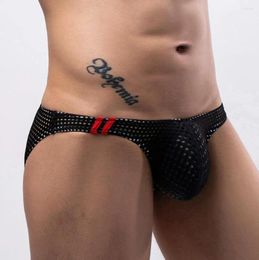 Underpants Men'S Mesh Sexy Gay Fashion Low Waist Briefs Underwear Men Transparent Underpant Breathable