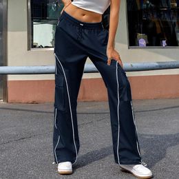 Women's Pants Sports Fashion Elastic High Waisted Baggy Casual Yoga Pyjama Womens Petite