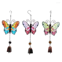 Decorative Figurines Handmade Butterfly Wind Chime Wall Window Door Bell Hanging Ornaments Vintage Campanula Home Decoration Crafts