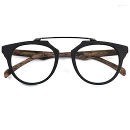 Sunglasses Frames Japan Style Big Size Wood Grain Acetate Eyeglass Retro Unique Classic Reading Prescription Glasses For Men Myopia Eyewear