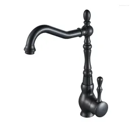 Bathroom Sink Faucets Copper Black Vegetable Basin Faucet Kitchen Cold And Ceramic Core