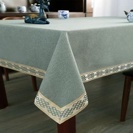 Table Cloth Thick Square Tablecloth With Chinese Style Rectangular Tea In Cotton And Linen