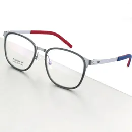 Sunglasses Frames Gafas Titanium Eyeglasses Frame Fashion Vintage Square Eye Glasses Spectacles Optical Fill Prescription HL2203
