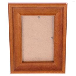 Frames Wooden Po Frame For Wall Hanging 14X17.5cm A4 Wood Picture Stand Pictures Decor Commemorative Gift Antique