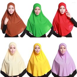 Ethnic Clothing Muslim Women Full Cover Inner Hijab Long Shawls Head Wrap Scarves Headcover Soft Headscarf Bandanas Islamic Arab Bonnet