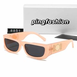 8851# Hot for sun glasses woman man size 58mm black resin frame pink brown lens womens glass UV400 Anti-allergic men women polarizer High quality eyeglasses sunglasses