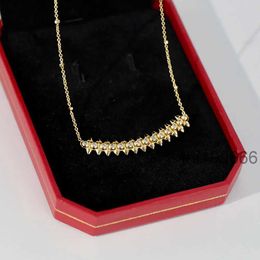 Fashion Classic Style Clash Series Pendant Necklace for Man Woman Willow Spike Gold Plated 18k Top Quality Jewellery Gift50G9 50G9