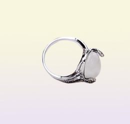 New 925 Silver Simple Opal ladies Retro punk ring ring Fit Cubic Anniversary Jewelry for Women Christmas Gift2492847