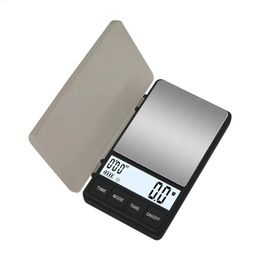 LCD Digital Timing Coffee Scale 1Kg01g Pocket Small Household Electronic Gramme Jewellery Multifunctional Weighing 240129