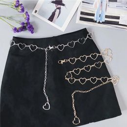 Belts Fashion Belt Trendy Women Hollow Love Heart Waistband Waist Chain Pants