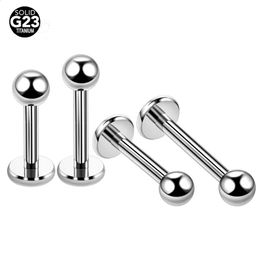 50Pcslot G23 Labret Piercing Morne m Ball Lip Ring Monroe Ear Cartilage Earring Body Jewellery 16G 240130