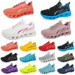 men women running shoes fashion trainer triple black white red yellow purple green blue peach teal purple orange light pink breathable sports sneakers sixteen